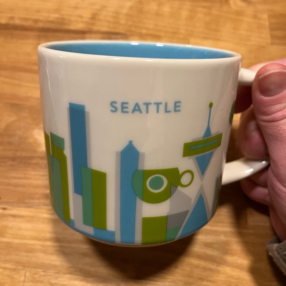 Seattle Starbucks city mug. You are here collection.